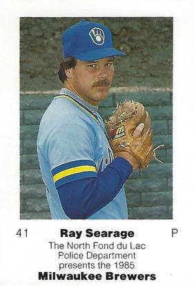 1985 Milwaukee Brewers Police - North Fond du Lac Police Department #NNO Ray Searage Front