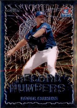1999 Topps Chrome - Record Numbers #RN8 Roger Clemens  Front