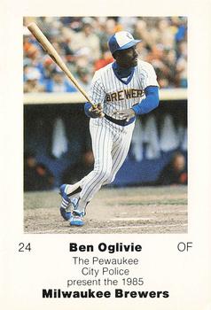 1985 Milwaukee Brewers Police - Pewaukee City Police #NNO Ben Oglivie Front