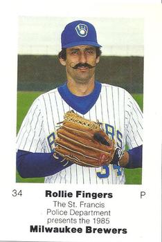 1985 Milwaukee Brewers Police - St. Francis Police Department #NNO Rollie Fingers Front
