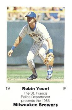 1985 Milwaukee Brewers Police - St. Francis Police Department #NNO Robin Yount Front
