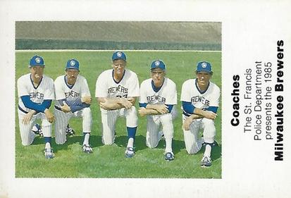 1985 Milwaukee Brewers Police - St. Francis Police Department #NNO Milwaukee Brewers Coaches Front