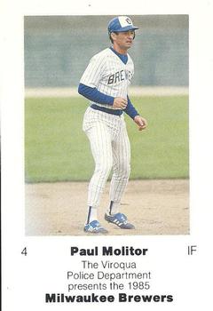1985 Milwaukee Brewers Police - Viroqua Police Department #NNO Paul Molitor Front