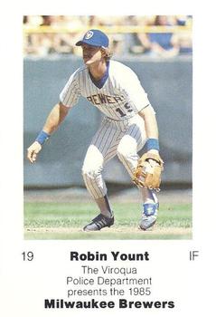 1985 Milwaukee Brewers Police - Viroqua Police Department #NNO Robin Yount Front