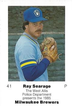 1985 Milwaukee Brewers Police - West Allis Police Department #NNO Ray Searage Front