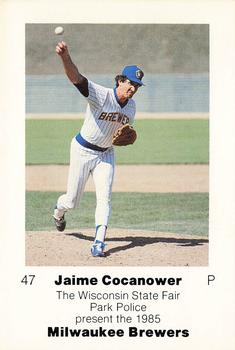 1985 Milwaukee Brewers Police - Wisconsin State Fair Park Police #NNO Jaime Cocanower Front