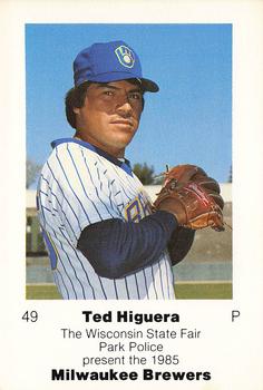 1985 Milwaukee Brewers Police - Wisconsin State Fair Park Police #NNO Ted Higuera Front