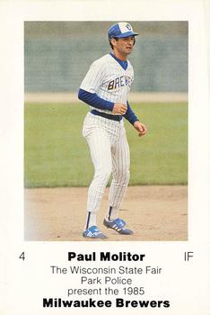 1985 Milwaukee Brewers Police - Wisconsin State Fair Park Police #NNO Paul Molitor Front