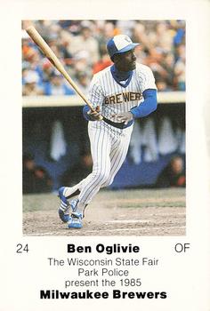 1985 Milwaukee Brewers Police - Wisconsin State Fair Park Police #NNO Ben Oglivie Front