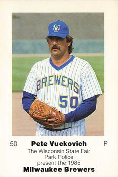 1985 Milwaukee Brewers Police - Wisconsin State Fair Park Police #NNO Pete Vuckovich Front