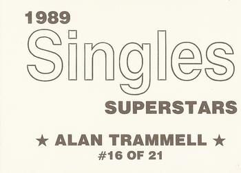 1989 Singles Superstars (unlicensed) #16 Alan Trammell Back