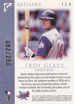 1999 Topps Gallery - Player's Private Issue #124 Troy Glaus Back