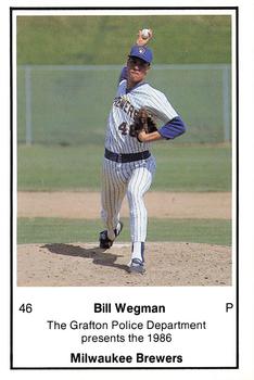 1986 Milwaukee Brewers Police - Grafton Police Department #NNO Bill Wegman Front