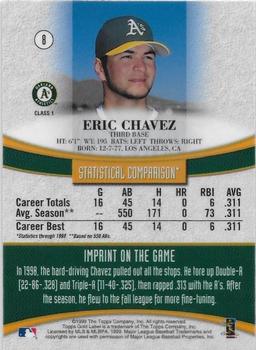 1999 Topps Gold Label - Class 1 Black #8 Eric Chavez  Back