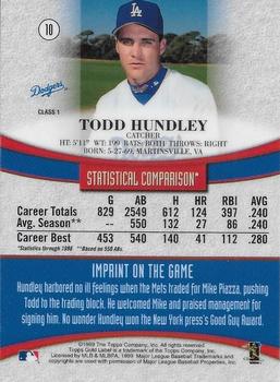 1999 Topps Gold Label - Class 1 Black #10 Todd Hundley  Back