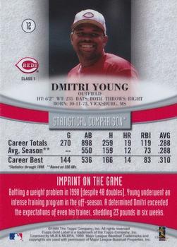 1999 Topps Gold Label - Class 1 Black #12 Dmitri Young  Back