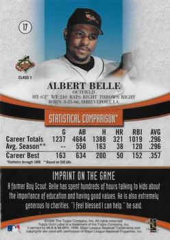 1999 Topps Gold Label - Class 1 Black #17 Albert Belle  Back