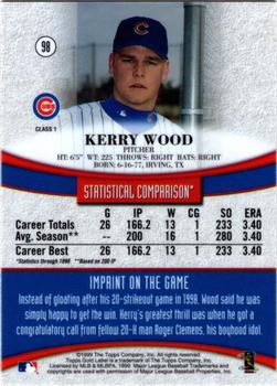 1999 Topps Gold Label - Class 1 Black #98 Kerry Wood  Back