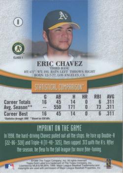 1999 Topps Gold Label - Class 1 Red #8 Eric Chavez  Back