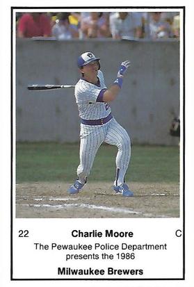 1986 Milwaukee Brewers Police - Pewaukee Police Department #NNO Charlie Moore Front