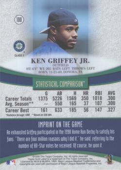 1999 Topps Gold Label - Class 2 Black #100 Ken Griffey Jr. Back