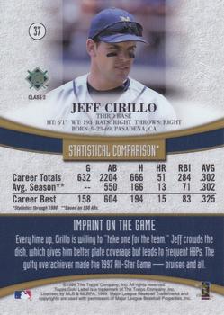 1999 Topps Gold Label - Class 2 Red #37 Jeff Cirillo  Back