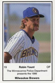1986 Milwaukee Brewers Police - Winneconne Police Department #NNO Robin Yount Front
