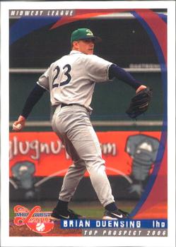 2006 Grandstand Midwest League Top Prospects #NNO Brian Duensing Front
