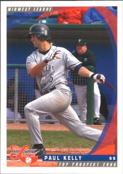 2006 Grandstand Midwest League Top Prospects #NNO Paul Kelly Front
