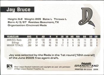 2006 Grandstand Midwest League Top Prospects #NNO Jay Bruce Back