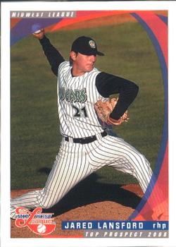 2006 Grandstand Midwest League Top Prospects #NNO Jared Lansford Front