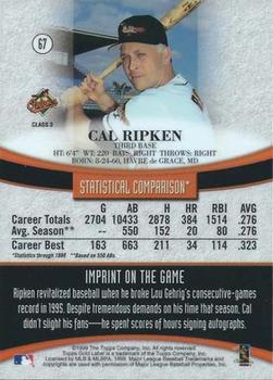 1999 Topps Gold Label - Class 3 Black #67 Cal Ripken Jr.  Back