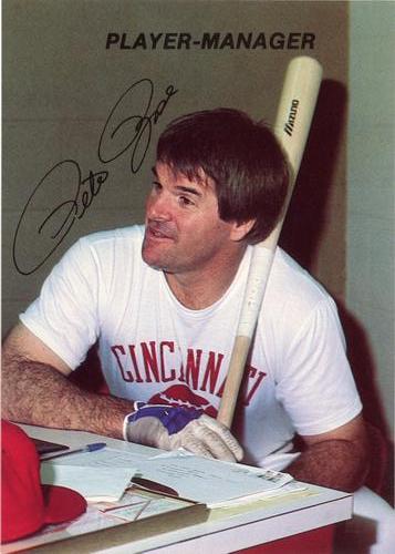 1985 Mr. Z's Pizza Pete Rose #NNO Player-Manager Front