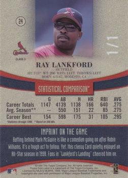 1999 Topps Gold Label - Class 3 One to One #24 Ray Lankford  Back