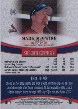 1999 Topps Gold Label - Race to Aaron #RA1 Mark McGwire Back