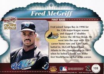 1998 Pacific Crown Royale #133 Fred McGriff Back