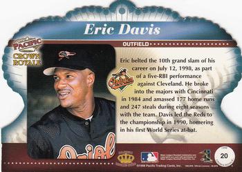 1998 Pacific Crown Royale #20 Eric Davis Back