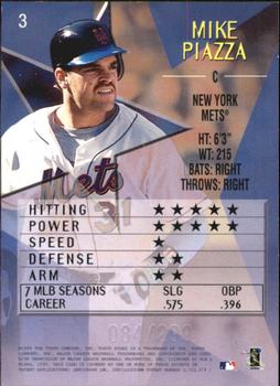 1999 Topps Stars - Foil #3 Mike Piazza  Back