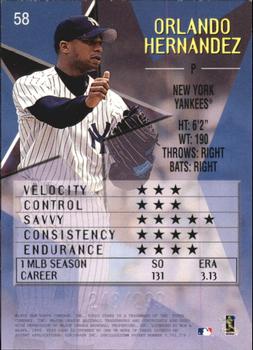 1999 Topps Stars - Foil #58 Orlando Hernandez  Back