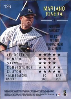 1999 Topps Stars - Foil #126 Mariano Rivera  Back