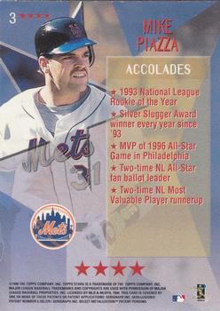 1999 Topps Stars - Four Star #3 Mike Piazza Back