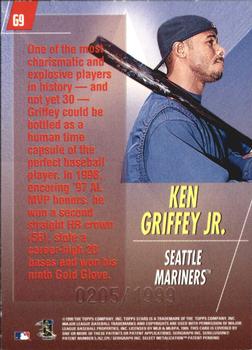 1999 Topps Stars - Galaxy #G9 Ken Griffey Jr.  Back
