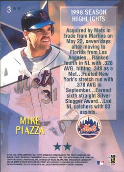 1999 Topps Stars - Two Star #3 Mike Piazza Back
