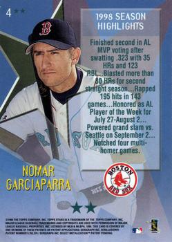 1999 Topps Stars - Two Star #4 Nomar Garciaparra Back