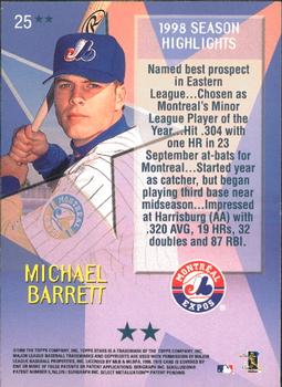 1999 Topps Stars - Two Star #25 Michael Barrett Back