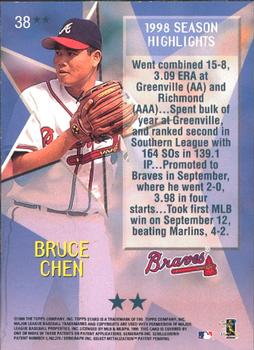 1999 Topps Stars - Two Star #38 Bruce Chen Back