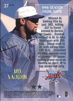 1999 Topps Stars - Two Star Foil #37 Mo Vaughn Back