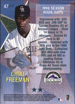 1999 Topps Stars - Two Star Foil #47 Choo Freeman Back