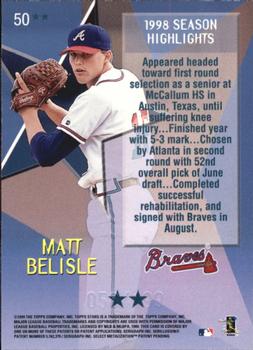 1999 Topps Stars - Two Star Foil #50 Matt Belisle Back