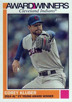 2015 Topps Heritage - Award Winners #AW-3 Corey Kluber Front